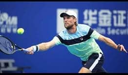Andreas Seppi saves five match points in the third set tie-break to beat wild card Zhizhen Zhang in Zhuhai on Thursday.