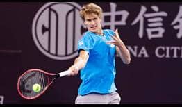 Alexander Zverev tiene un balance de 6-3 en el China Open.