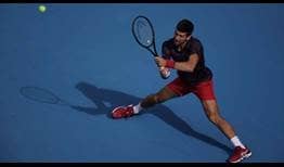 World No. 1 Novak Djokovic dismantled the game of Lucas Pouille on Friday for a place in the Tokyo semi-finals.