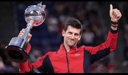 Novak Djokovic improves to 76-34 in tour-level championship matches.