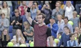 Andy Murray celebra su primer título en el ATP Tour desde Dubái 2017.