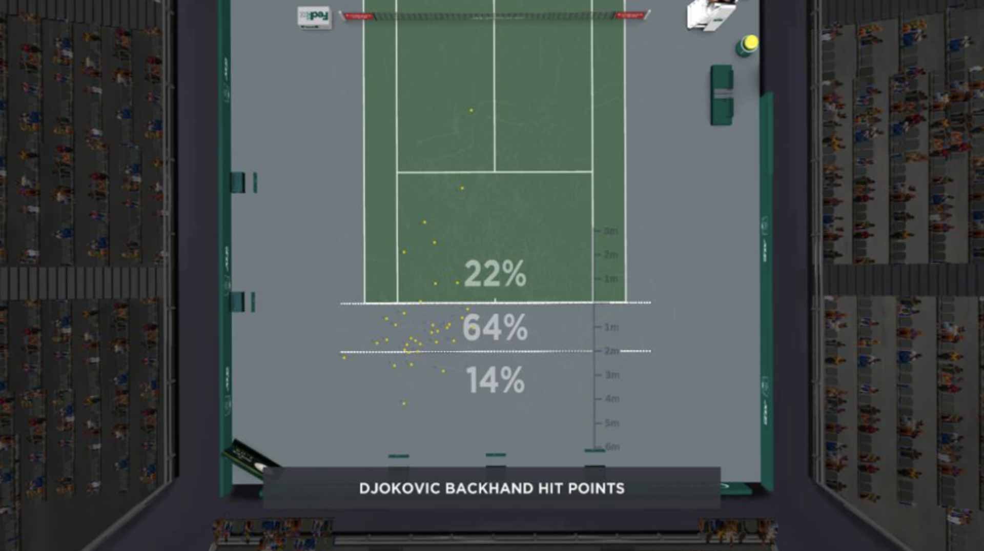 Djokovic Backhand Placement