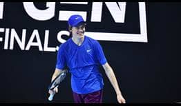 Jannik Sinner looks for his second Top 20 win of the season against Alex de Minaur in the Next Gen ATP Finals championship match.