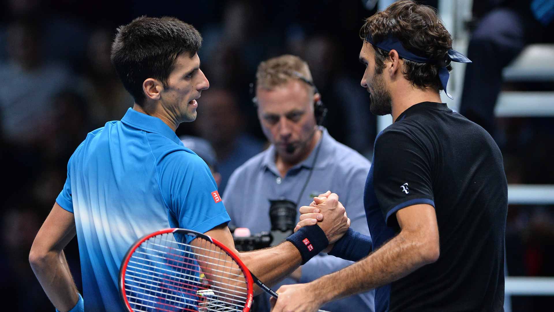 Novak Djokovic and Roger Federer will meet for the sixth time at the Nitto ATP Finals on Thursday evening.