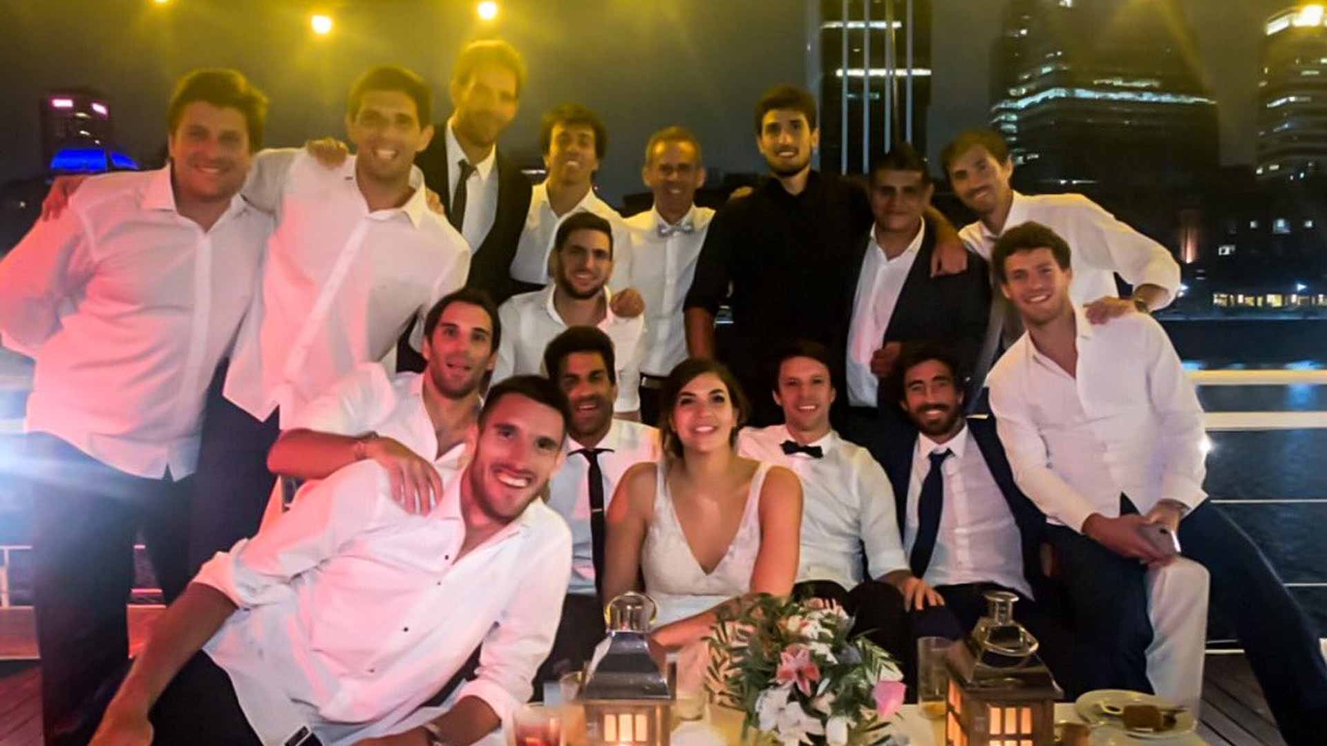 <a href='https://www.atptour.com/en/players/leonardo-mayer/md56/overview'>Leonardo Mayer</a> wedding party