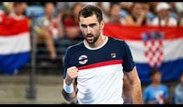Cilic ATP Cup 2020 Flags Day 4