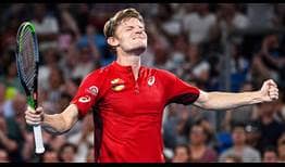 Goffin Celebration ATP Cup 2020 Day 8