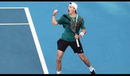 Ugo Humbert defeats Benoit Paire for his first ATP Tour title at the ASB Classic in Auckland.
