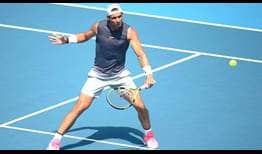Nadal Australian Open 2020 Practice Volley