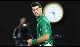 Djokovic Fist Pump Australian Open 2020 Day 9
