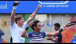 Andre Goransson and Christopher Rungkat save six of seven break points to defeat Jonathan Erlich and Andrei Vasilevski in the Tata Open Maharashtra final.