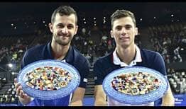 Mate Pavic and Nikola Cacic capture their first ATP Tour title as a team at the Open Sud de France on Sunday.