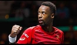 Monfils Rotterdam 2020 Saturday Fist Pump