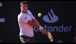 Cristian Garin is the first player into the quarter-finals at the Rio Open presented by Claro.
