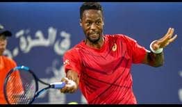 Monfils Dubai 2020 Monday Forehand 1
