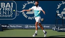 Benoit Paire superó en su estreno este martes en el Dubai Duty Free Tennis Championships a Marin Cilic.