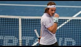 Stefanos Tsitsipas superó este miércoles a Alexander Bublik en el Dubai Duty Free Tennis Championships.