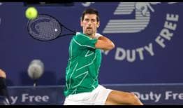 El No. 1 Novak Djokovic está ahora 15-0 en 2020 tras ganar a Philipp Kohlschreiber este miércoles en Dubái.