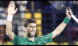 Novak Djokovic aspira a un quinto título en el Dubai Duty Fre Tennis Championships.