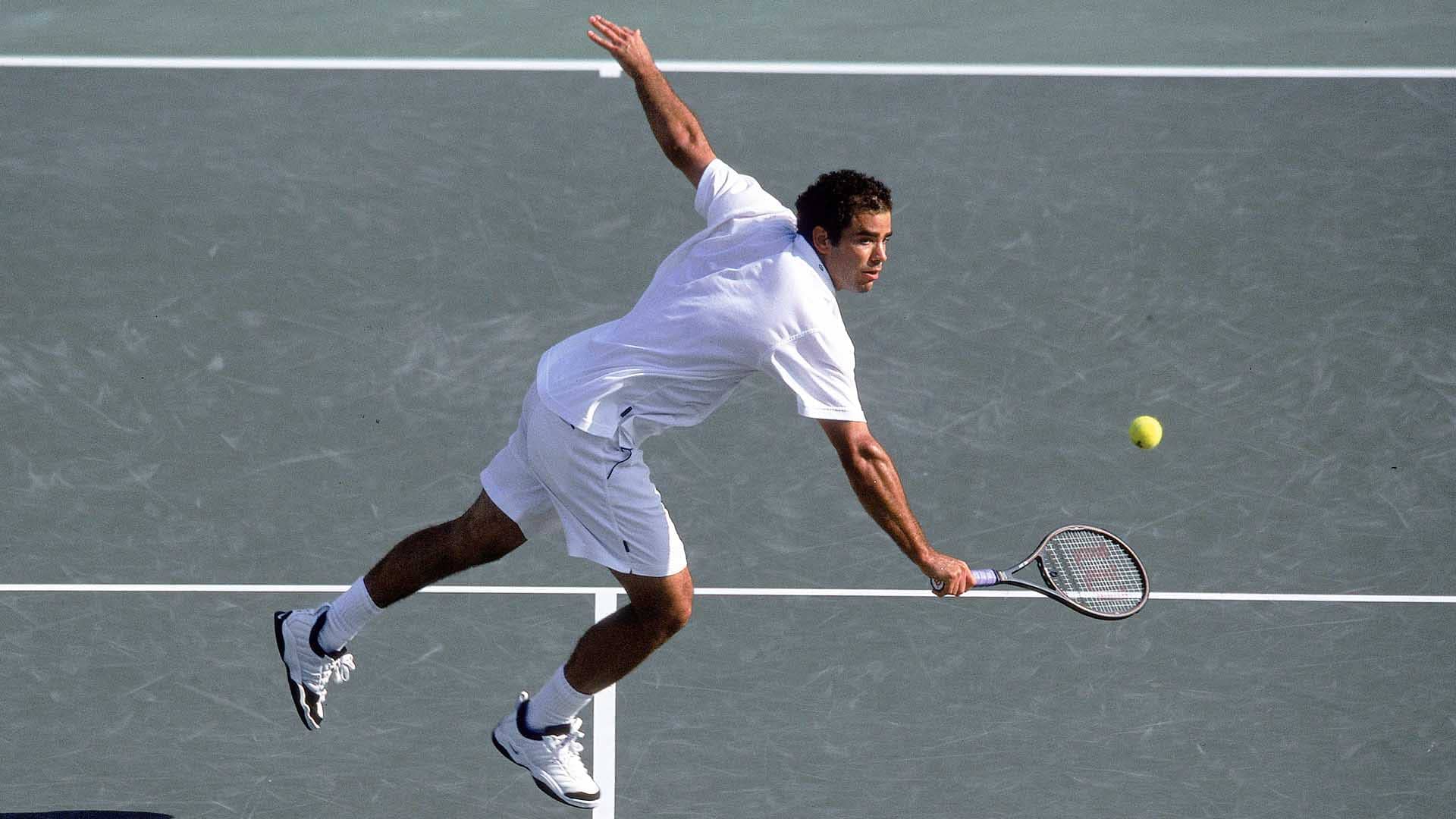 <a href='https://www.atptour.com/en/players/pete-sampras/s402/overview'>Pete Sampras</a> claims his final ATP Masters 1000 title in Miami in 2000.