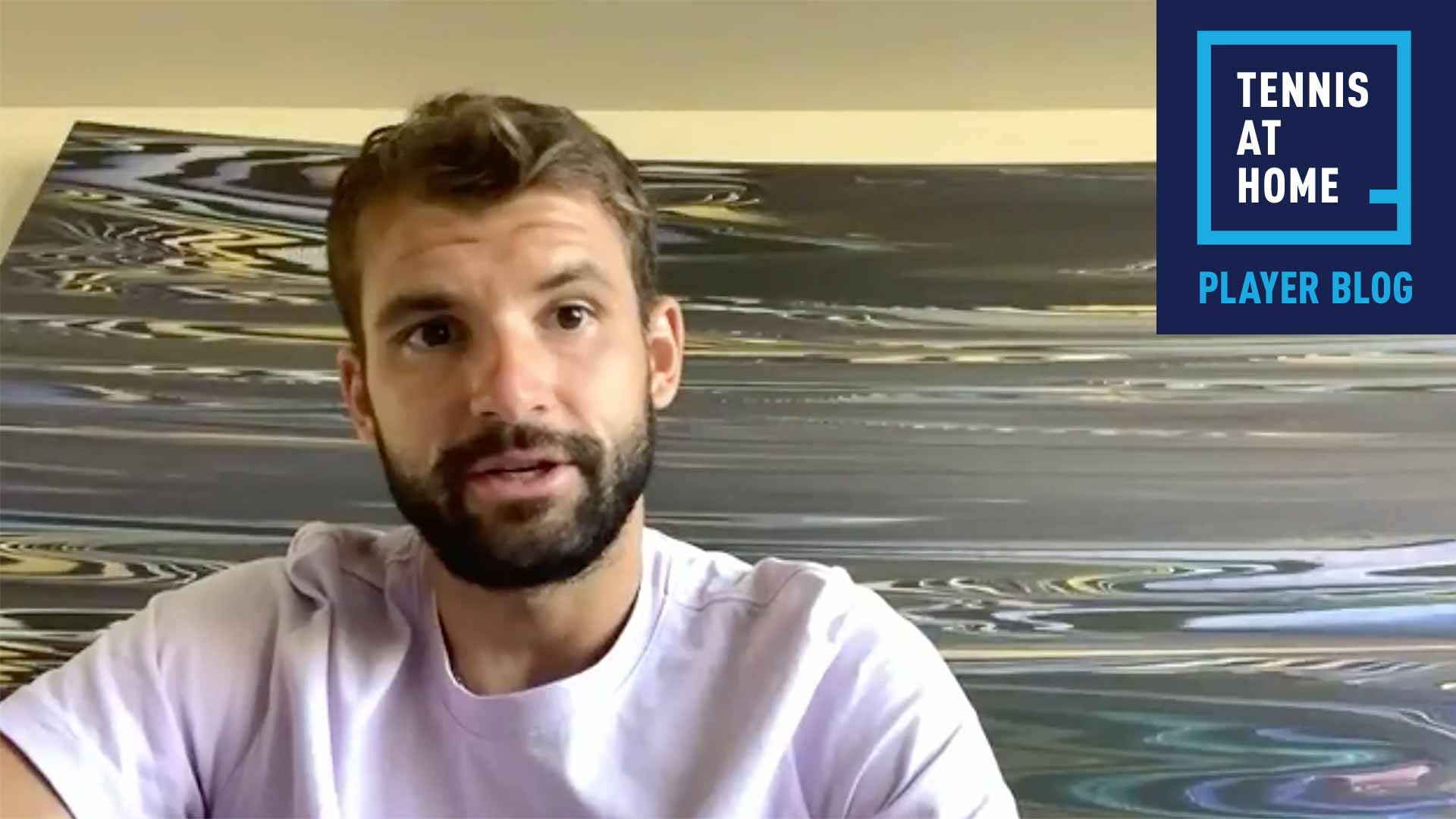 Grigor Dimitrov durante su cuarentena en California.