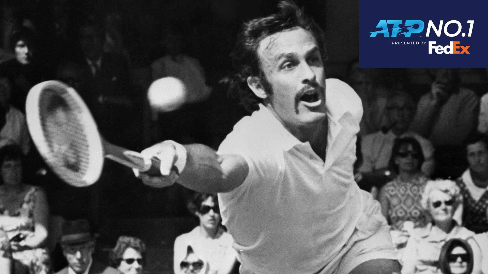 Australia's John Newcombe became the second No. 1 in the FedEx ATP Rankings on 3 June 1974.