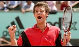 Kuerten Federer Roland Garros 2004