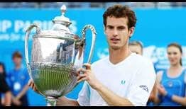 Andy Murray beats James Blake to win his first title at The Queen's Club in 2009.
