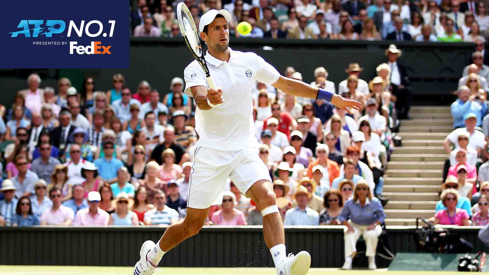 Novak Djokovic climbed to World No. 1 in the FedEx ATP Rankings for the first time after clinching his maiden Wimbledon title in 2011.