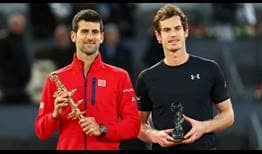 Djokovic Murray Madrid 2016 Trophies