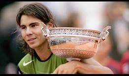 Nadal Trophy Roland Garros 2005
