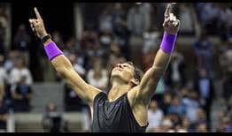 Nadal Celebration US Open Final 2019