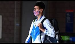 Djokovic WS Open 2020 Monday Mask