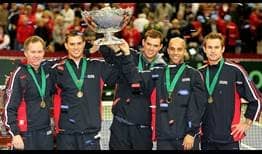 Bryans-2007-Davis-Cup-Trophy