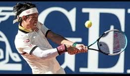 Kei Nishikori ha disputado su primer partido en el circuito desde agosto de 2019 ante Miomir Kecmanovic en el Generali Open.