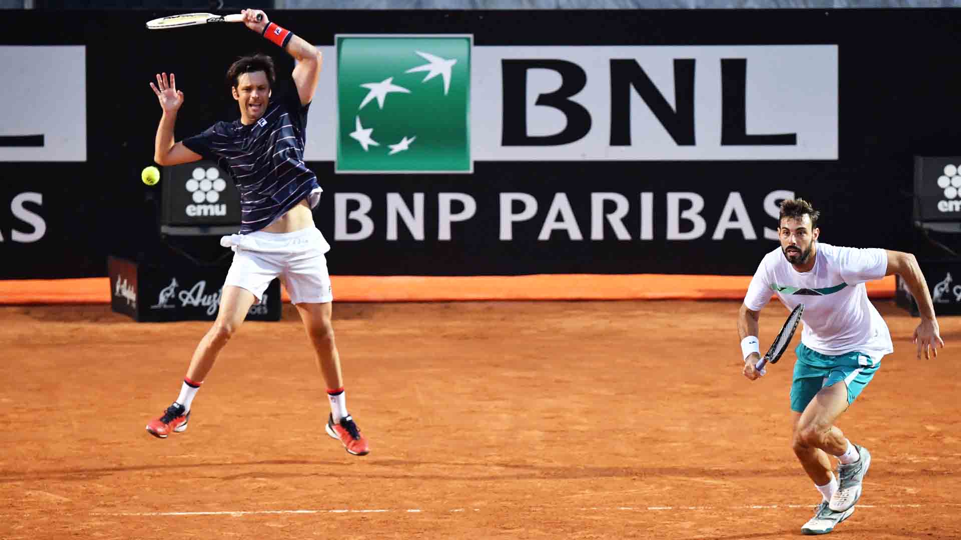 <a href='https://www.atptour.com/en/players/marcel-granollers/g710/overview'>Marcel Granollers</a> (right) and <a href='https://www.atptour.com/en/players/horacio-zeballos/z184/overview'>Horacio Zeballos</a> (left) have reached four finals from as many clay events this year.