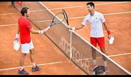 Ruud Djokovic Rome 2020 Racquet Touch