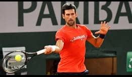 Djokovic Roland Garros 2020 Practice Forehand