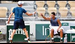 Sinner Nadal Roland Garros 2020 Practice