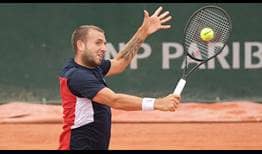 Evans Roland Garros 2020 Day 1 Volley