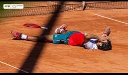 Francisco Cerundolo celebrates his maiden ATP Challenger Tour title in Split, Croatia.