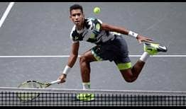 Felix Auger-Aliassime is attempting to reach his third final of 2020 at the bett1HULKS Indoors.