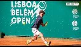 Pedro Sousa is competing at his local club at the Lisboa Belem Open.