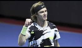 Andrey Rublev owns a 4-0 record in finals this season.