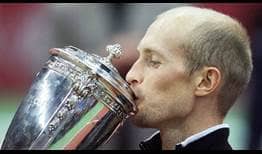 Nikolay Davydenko captured the VTB Kremlin Cup trophy on three occasions (2004, '06-'07).