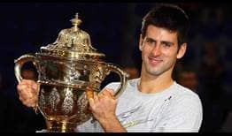 Novak Djokovic defeated three-time defending champion Roger Federer in three sets in the 2009 Swiss Indoors Basel final.