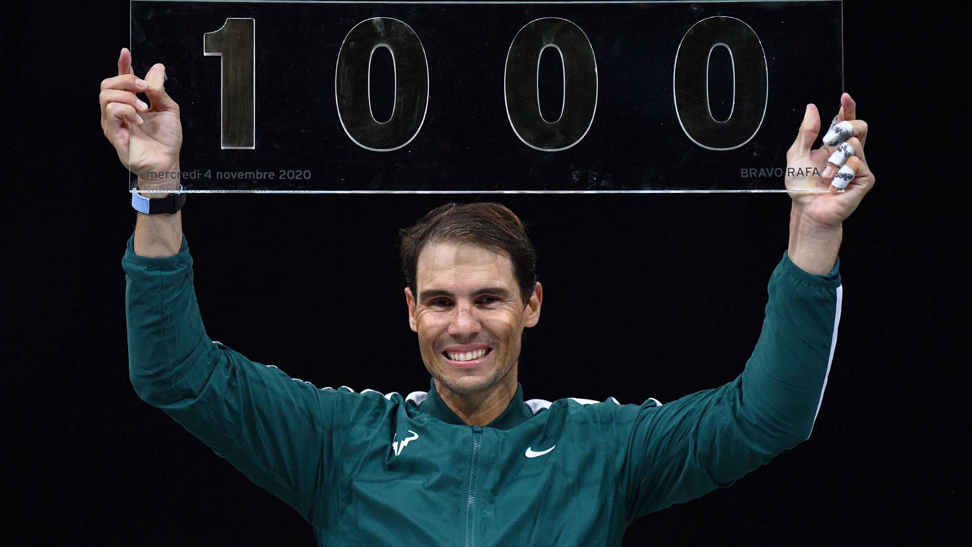 Rafael Nadal owns a 1,000-201 tour-level record.
