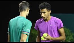 Auger-Aliassime Hurkacz Paris 2020 Doubles Saturday