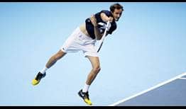 Medvedev Nitto ATP Finals 2020 Friday Practice Serve