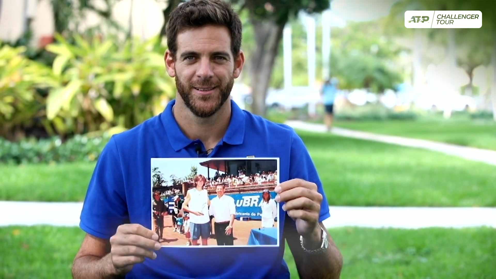 Juan Martín del Potro levantó su primera corona ATP Challenger Tour en Montevideo 2005.